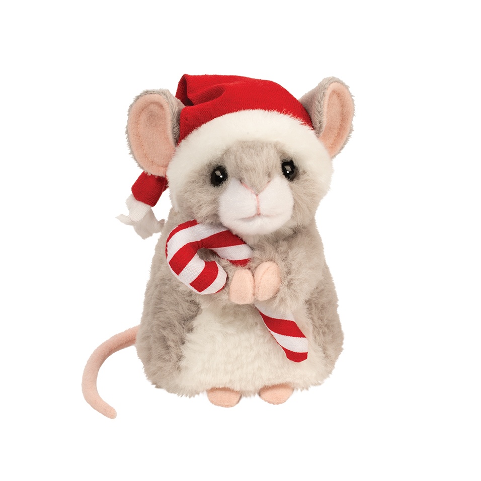 15254.jpg Merrie Mouse with Santa Hat & Candy Cane - Image 1