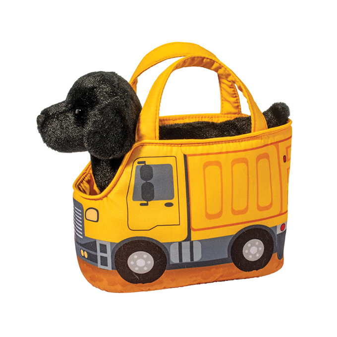 2231.jpg Construction Truck Pet Sak w/ Black Lab - Image 1